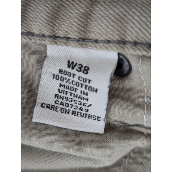 Men's Marc Ecko Jeans Boot Cut Cream Size W38/31 - Picture 6 of 9